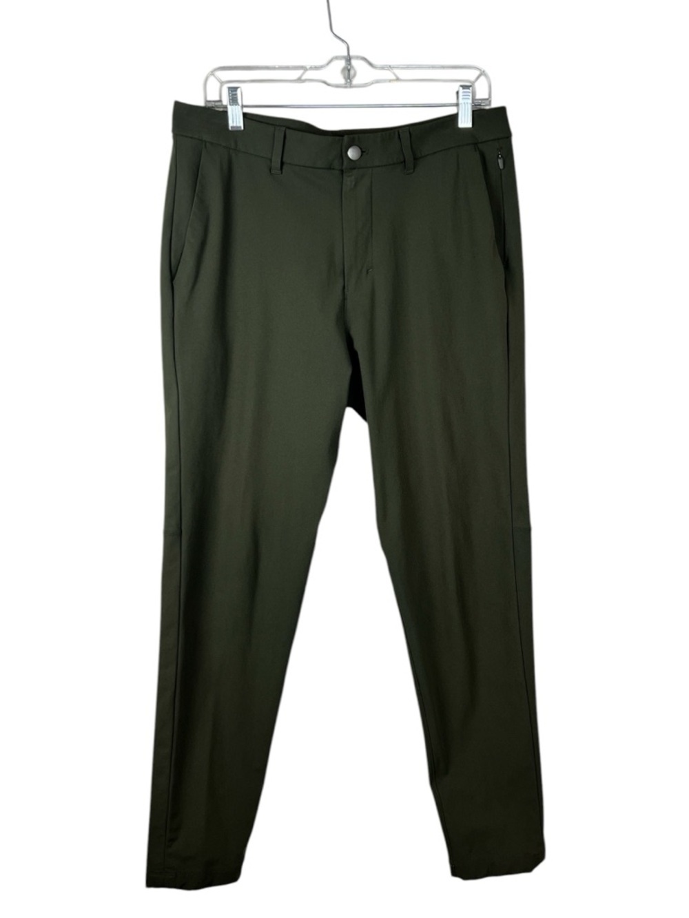 Lululemon Commission Pant Slim Warpstreme Dark Olive Men’s Sz 33x31”